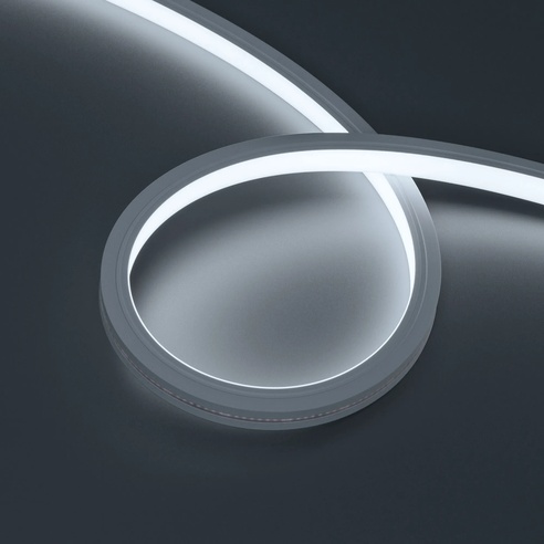 Лента герметичная MOONLIGHT-TOP-X320-13x12mm 24V White6500 (5 W/m, IP67, sauna, 5m, wire x1) (Arlight, Вывод вниз, 3 года)