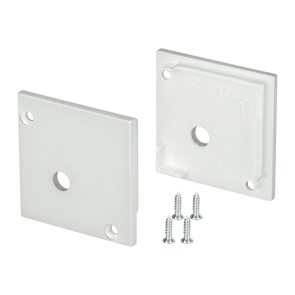 Заглушка SL-KANT-H30 SQUARE с отверстием (Arlight, Пластик) - изображение товара