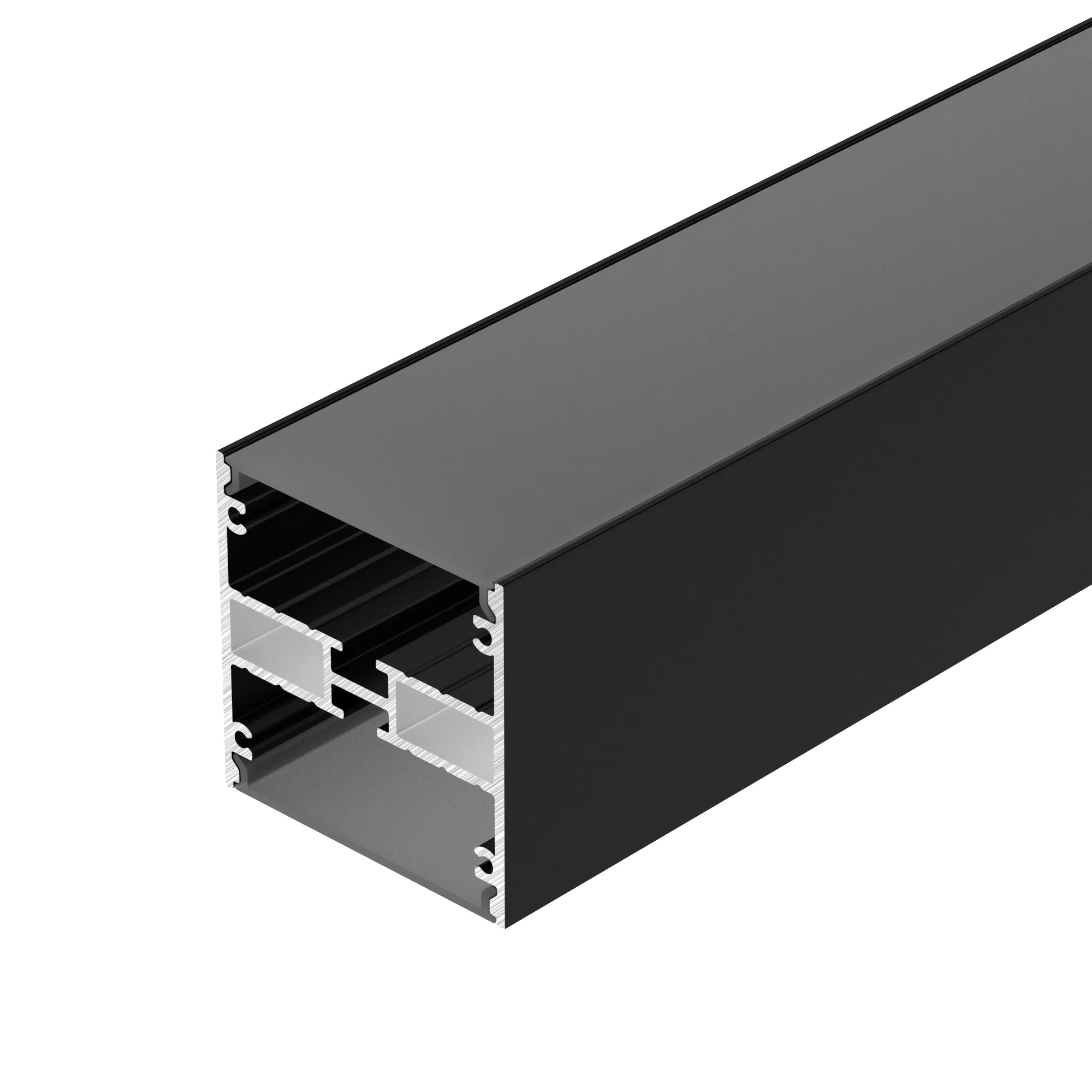 Профиль LINE-5050-DUAL-2000 ANOD BLACK (Arlight, Алюминий) - изображение товара