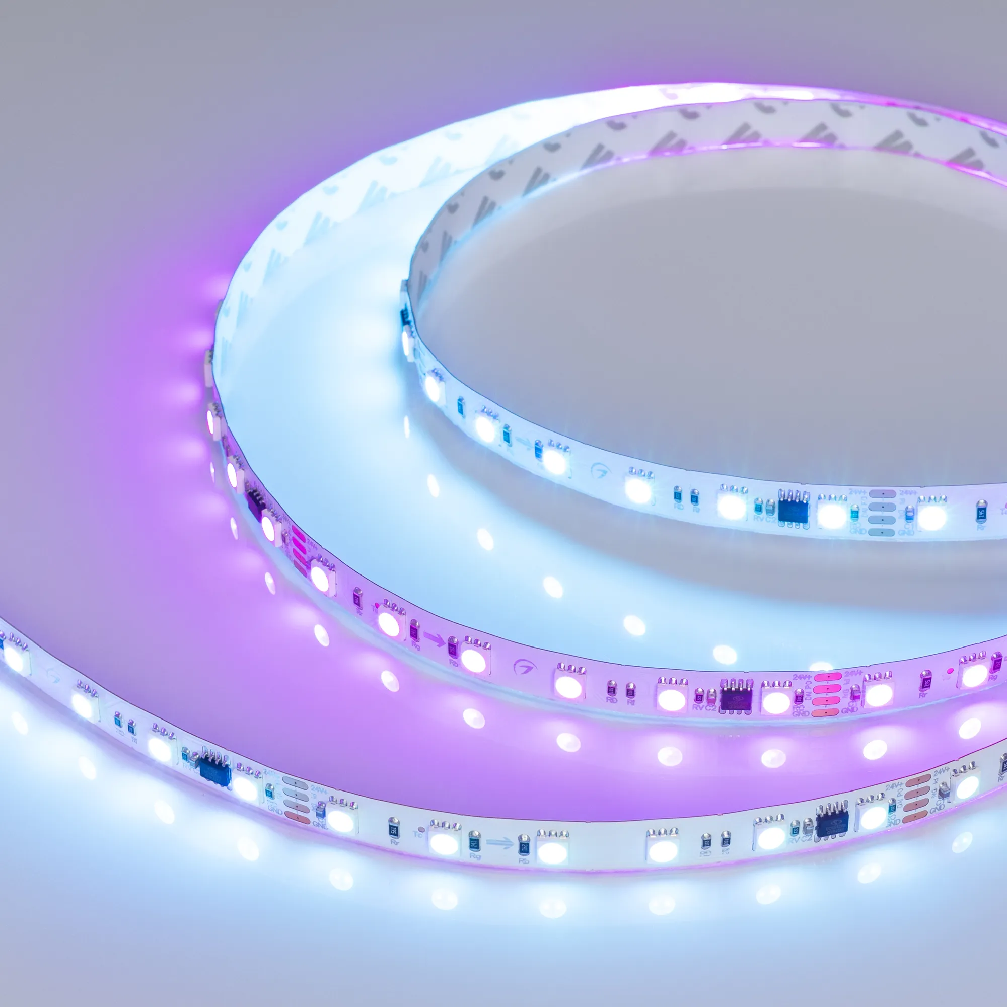 Лента светодиодная DMX-B60-10mm 24V RGB-PX6 (15 W/m, IP20, 5060, 5m) (Arlight, -) - изображение товара