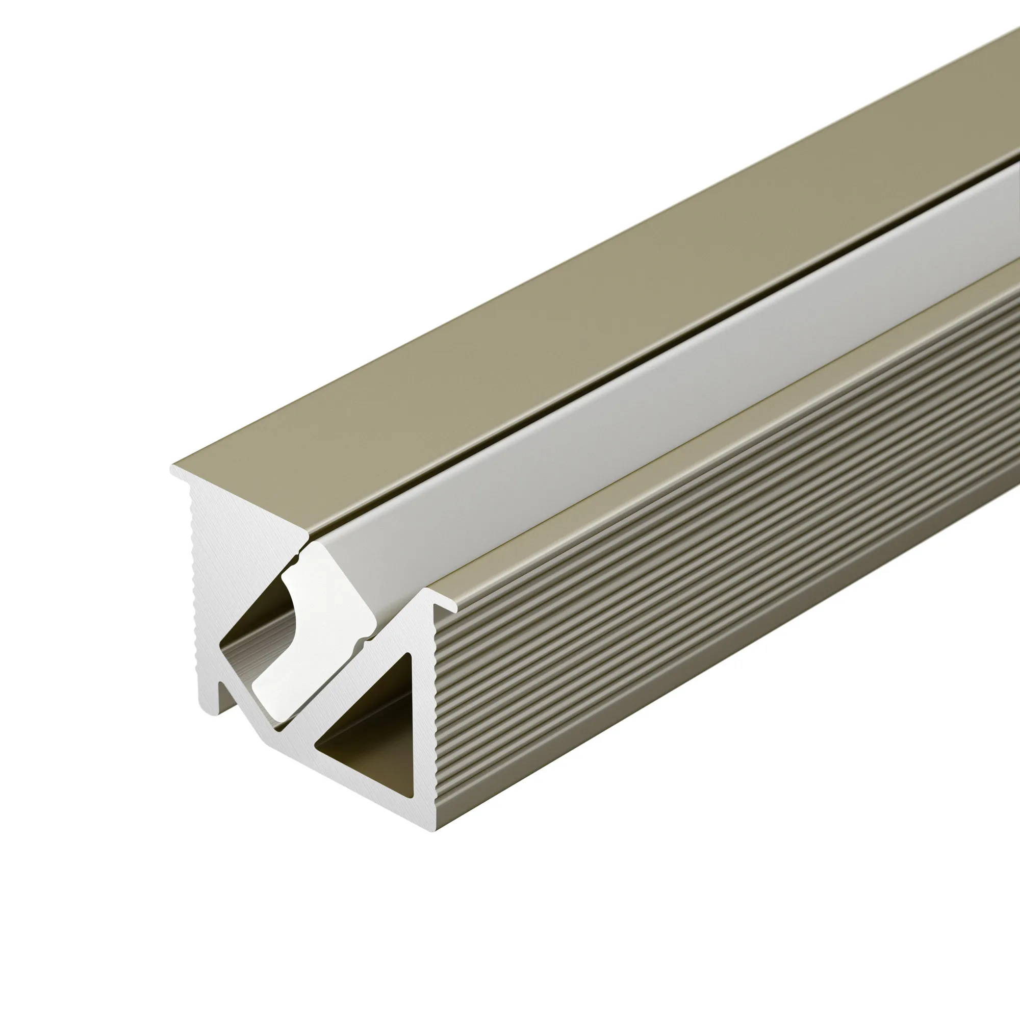 Профиль SL-BEVEL-H10-F14-2000 ANOD OLIVE GREY (Arlight, Алюминий) - изображение товара