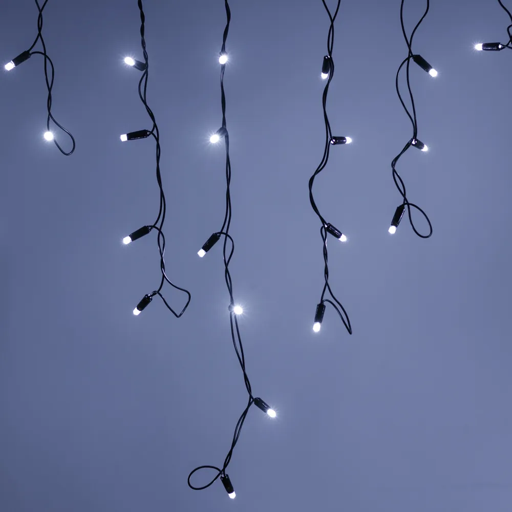 Светодиодная гирлянда ARD-EDGE-CLASSIC-2400x600-BLACK-88LED-FLASH WHITE (230V, 6W) (Ardecoled, IP65) - изображение товара